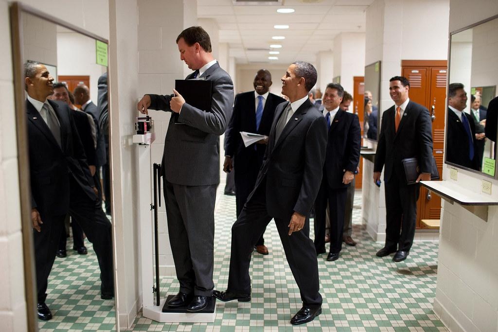 Obama scale prank